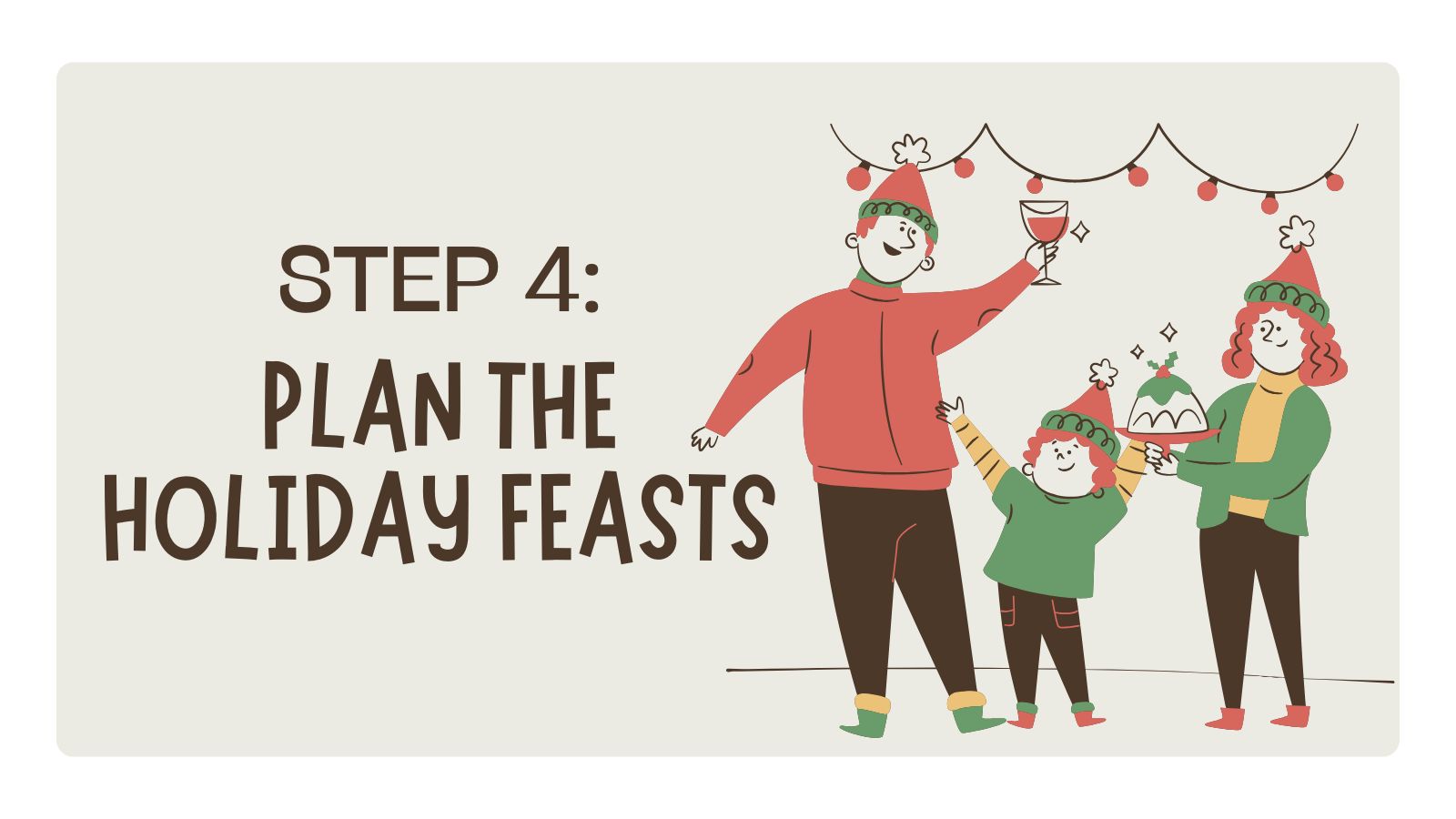 Plan Holiday Food for your Christmas Vacation