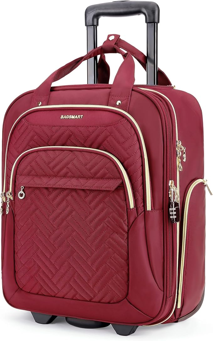 BAGSMART 16-Inch Underseat Carry-On Luggage