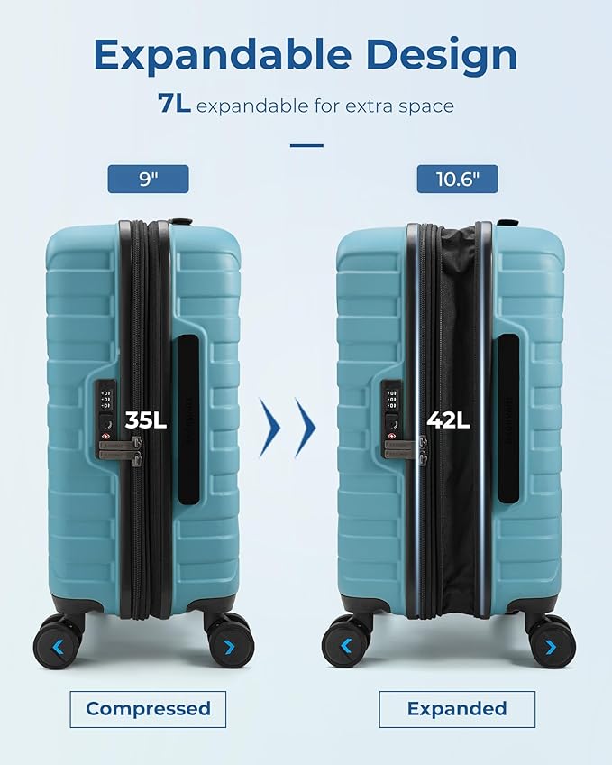 BAGSMART Carry On Luggage