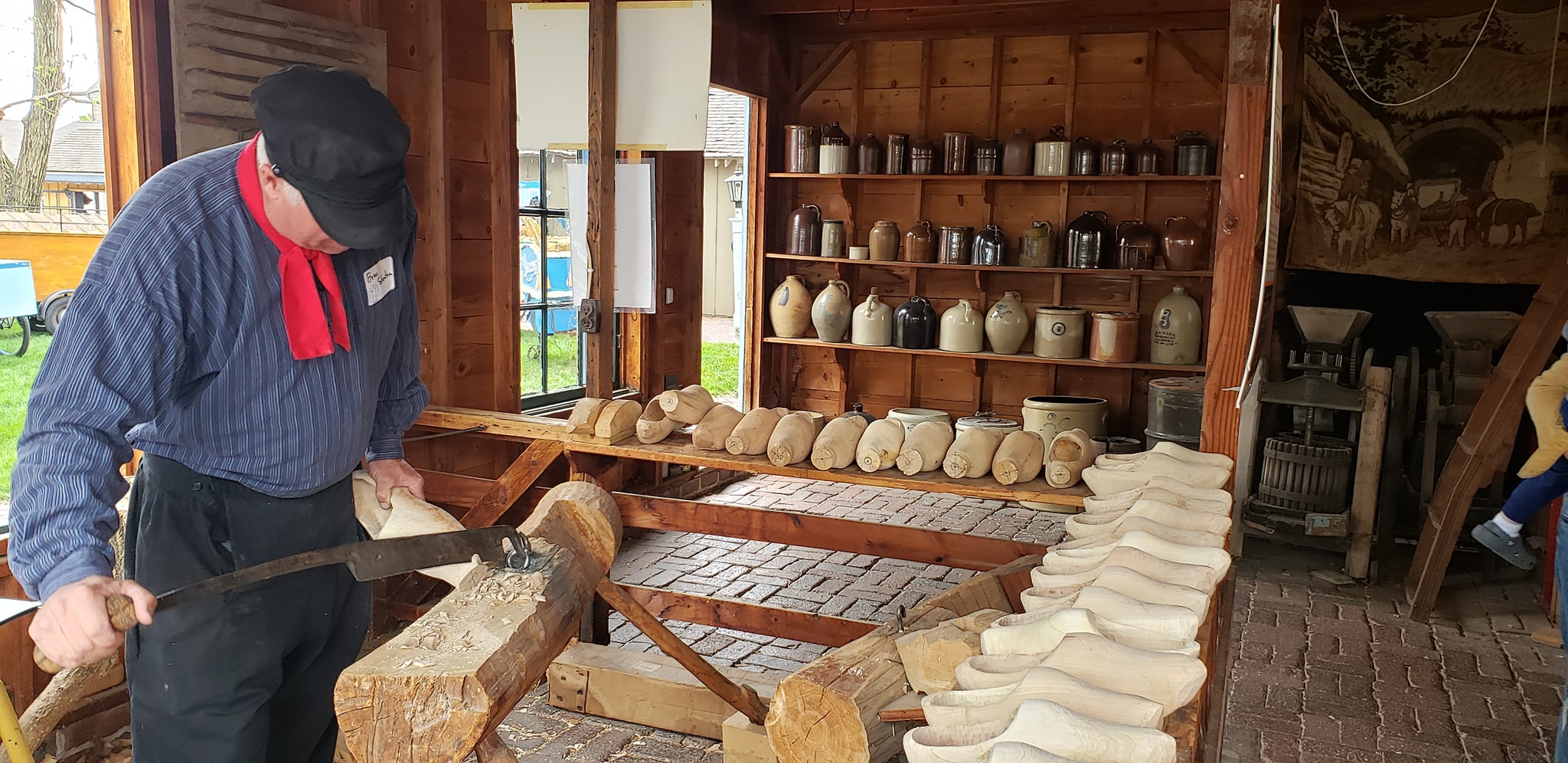 Pella's Historic Village Wooden Shoe Maker