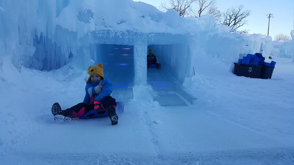 Slide at Ice Castle: Minnesota