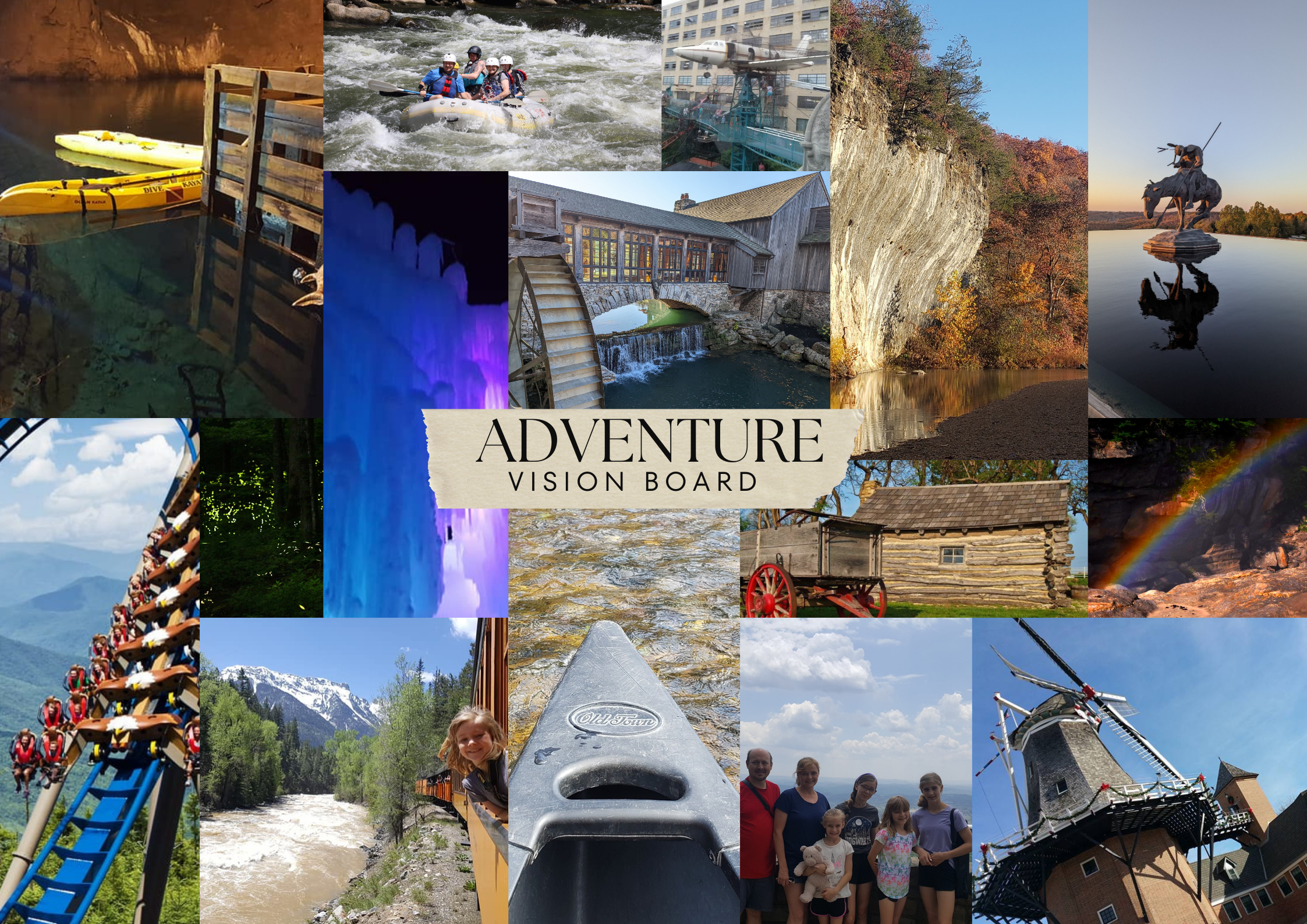 USA Travel Vision Board