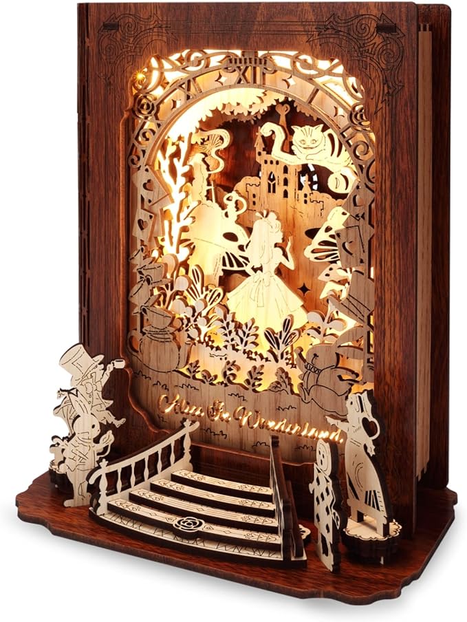 Alice in Wonderland 3D Puzzle and Book Light