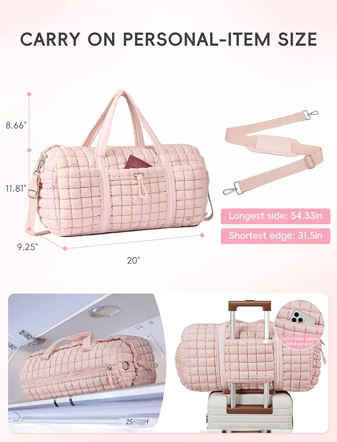 CLUCI Quilted Duffel Bag